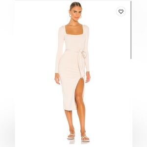 Lovers + Friends Cream Long Sleeve Dress